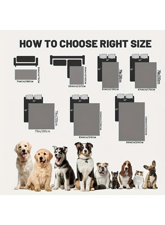 Dark Gray Waterproof Pet Mattress Machine Washable Easy Clean Dog Cat Bed Pad S Size - Image 2